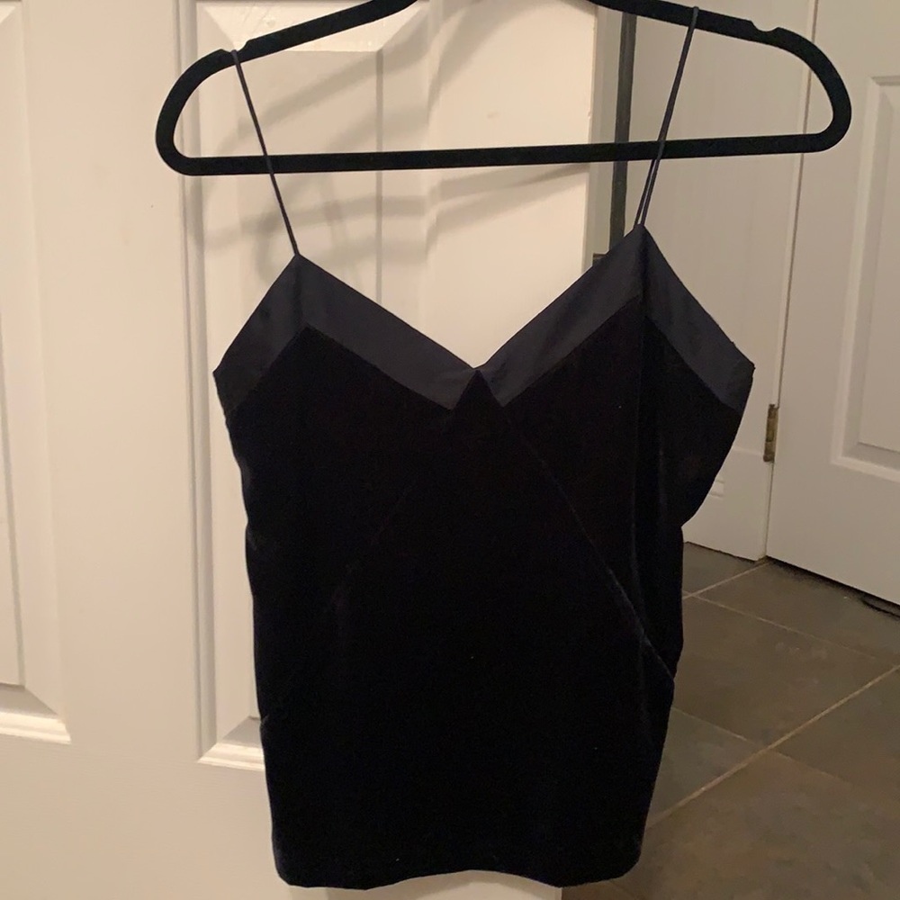 New Club Monaco velvet cami top